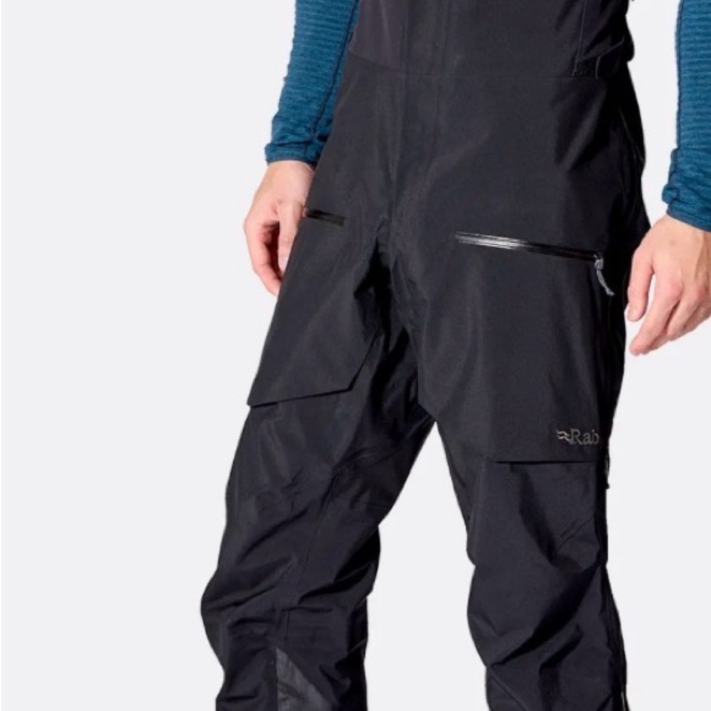 NWT Rab Black Ski Bibs